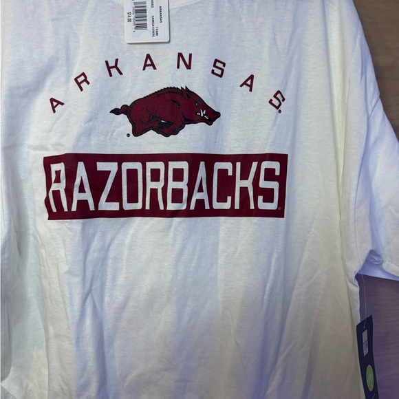 Russell Athletic White Arkansas Razorbacks Tee - Picture 2 of 4